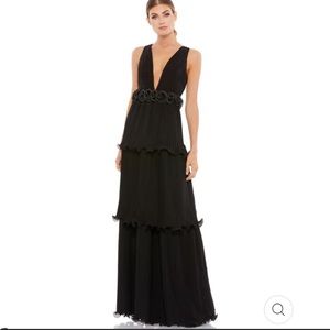 Ieena For Mac Duggal Black Dress